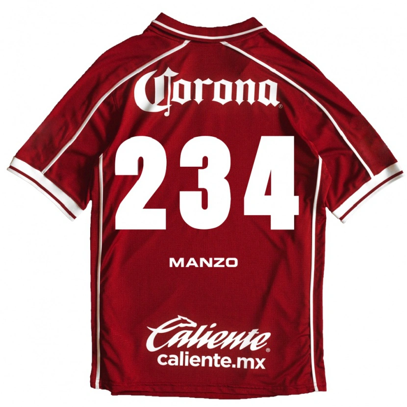 Danxen Donna Maglia Sergio Manzo #234 Bianco Rosso Kit Gara Home 2026/27 Maglietta