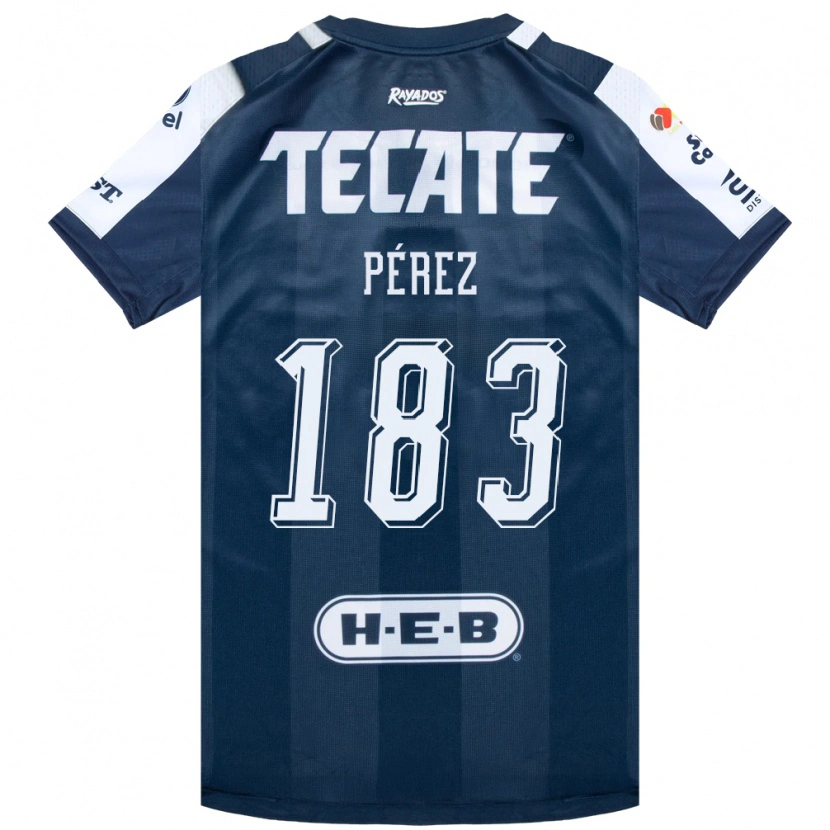 Danxen Donna Maglia Santiago Pérez #183 Bluinchiostro Bianco Rosso Kit Gara Home 2026/27 Maglietta