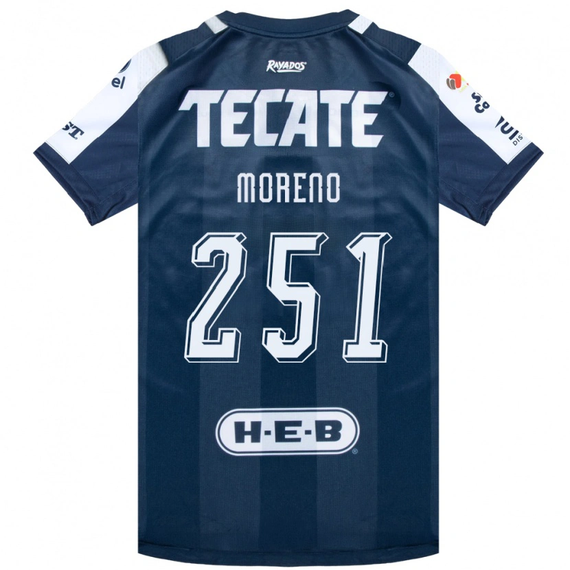 Danxen Donna Maglia Josué Moreno #251 Bluinchiostro Bianco Rosso Kit Gara Home 2026/27 Maglietta
