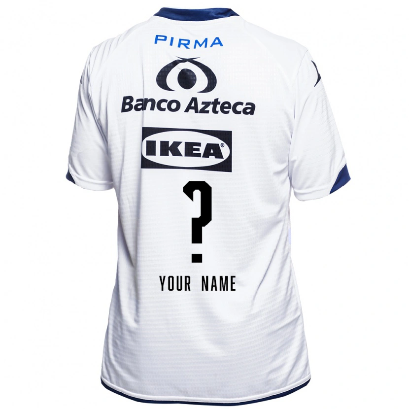 Danxen Donna Maglia Il Tuo Nome #0 Bianco Nero Blu Kit Gara Home 2026/27 Maglietta