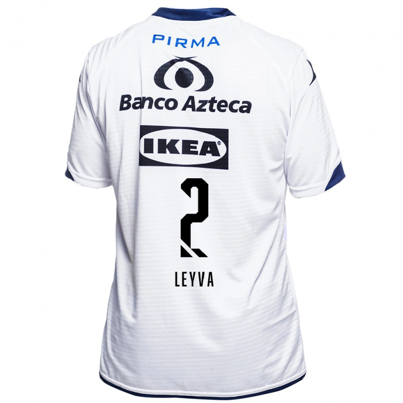 Danxen Donna Maglia Ángel Leyva #2 Bianco Nero Blu Kit Gara Home 2026/27 Maglietta