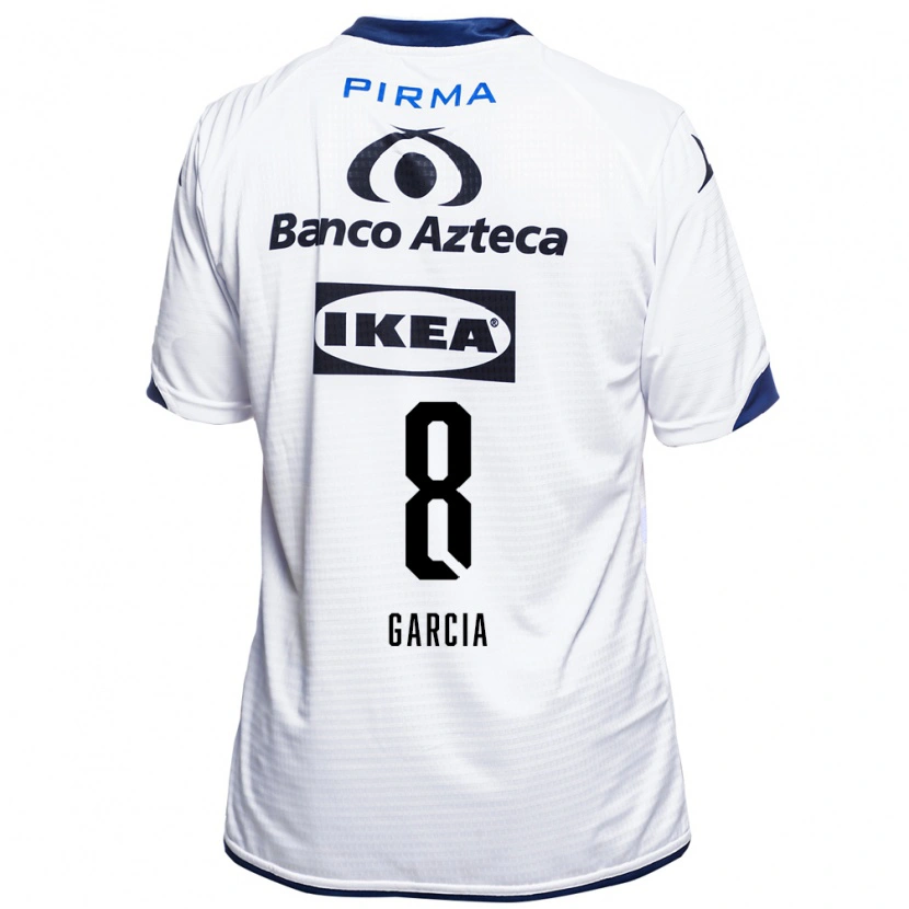 Danxen Donna Maglia Luis García #8 Bianco Nero Blu Kit Gara Home 2026/27 Maglietta