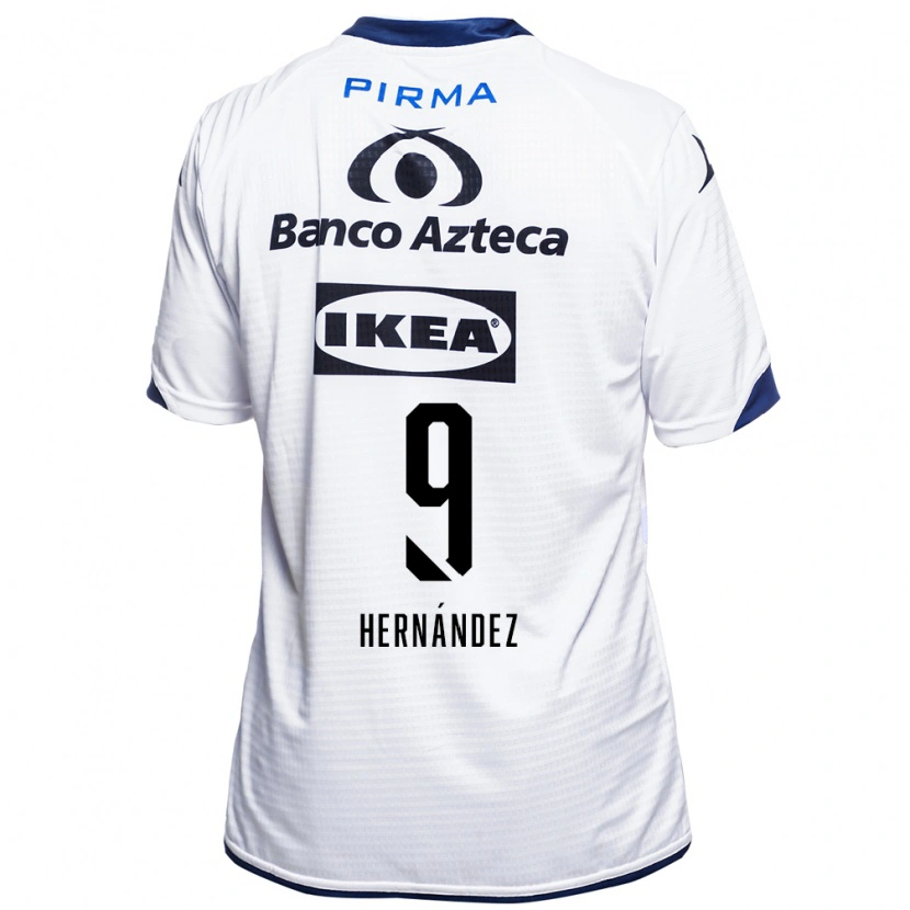 Danxen Donna Maglia Luifer Hernández #9 Bianco Nero Blu Kit Gara Home 2026/27 Maglietta