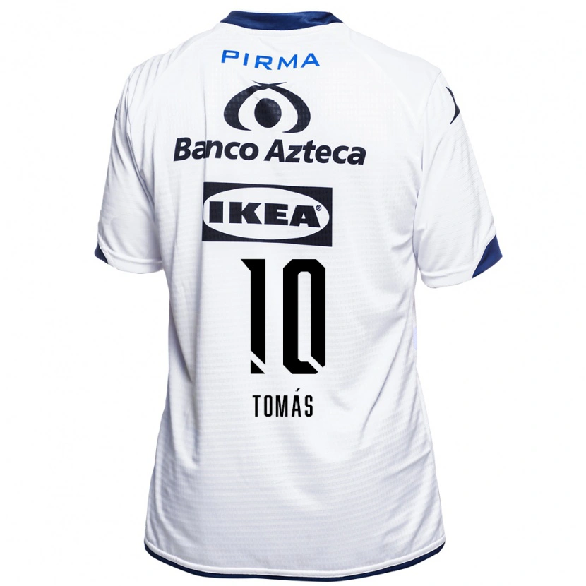 Danxen Donna Maglia Mathías Tomás #10 Bianco Nero Blu Kit Gara Home 2026/27 Maglietta