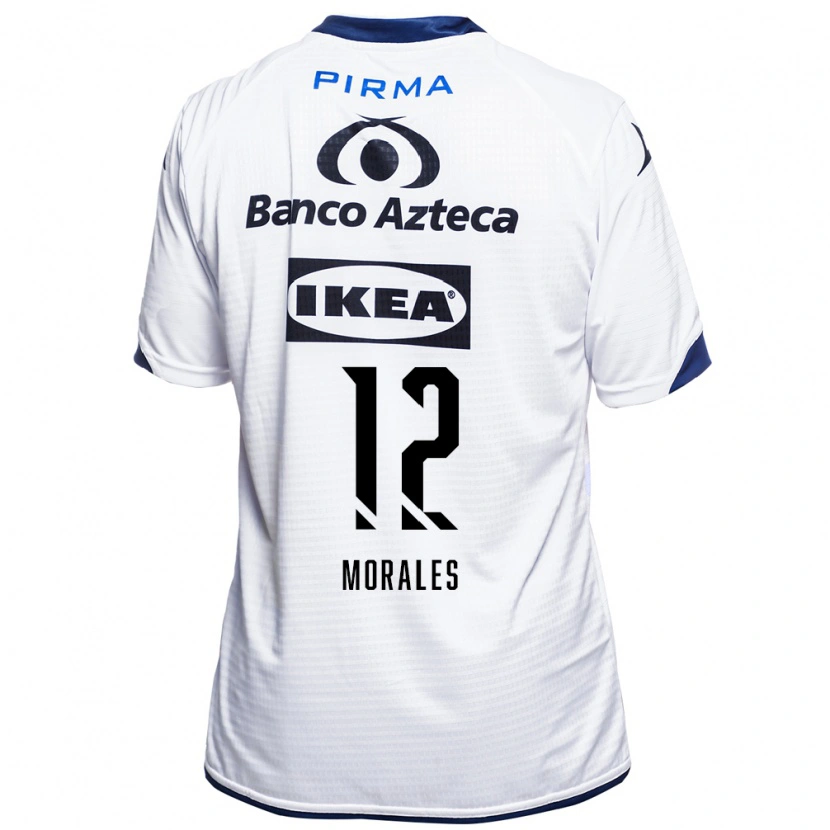 Danxen Donna Maglia Karla Morales #12 Bianco Nero Blu Kit Gara Home 2026/27 Maglietta