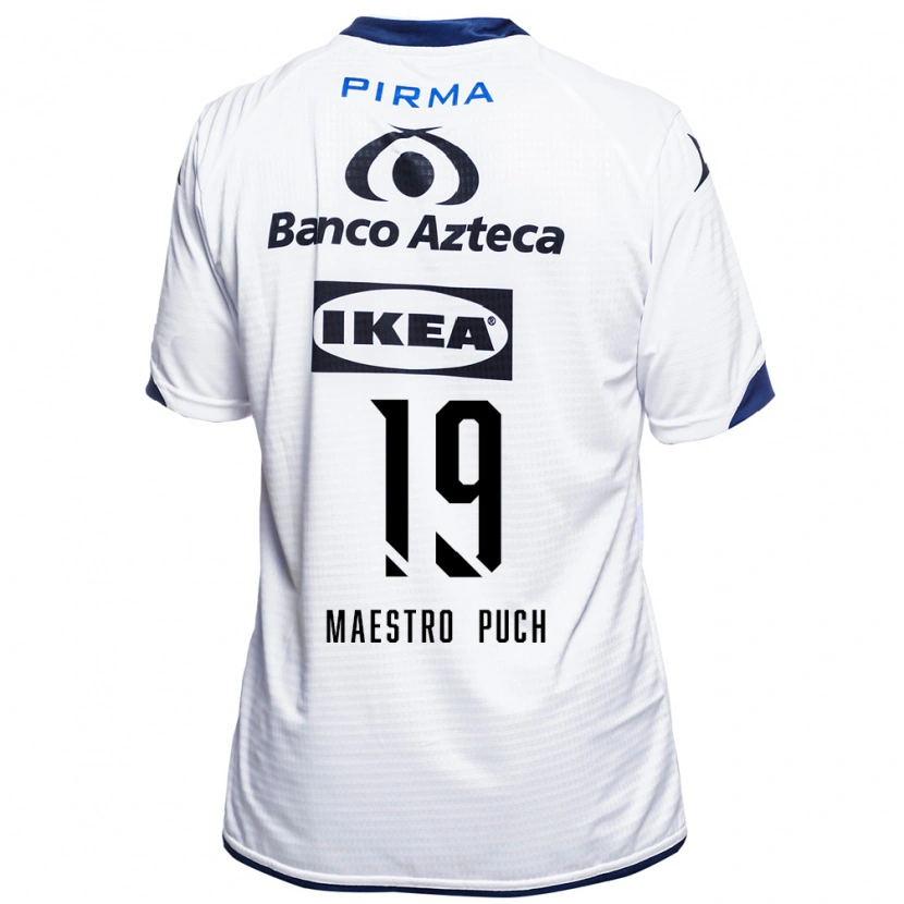 Danxen Donna Maglia Ignacio Maestro Puch #19 Bianco Nero Blu Kit Gara Home 2026/27 Maglietta