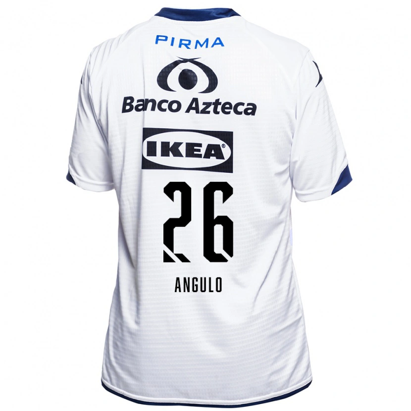 Danxen Donna Maglia Brayan Angulo #26 Bianco Nero Blu Kit Gara Home 2026/27 Maglietta