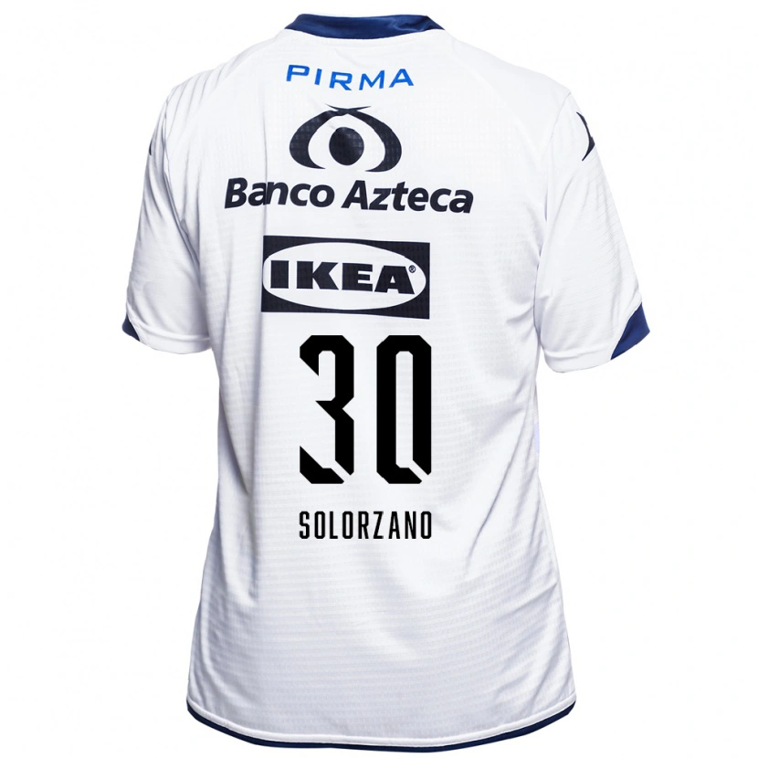 Danxen Donna Maglia Aisha Solórzano #30 Bianco Nero Blu Kit Gara Home 2026/27 Maglietta