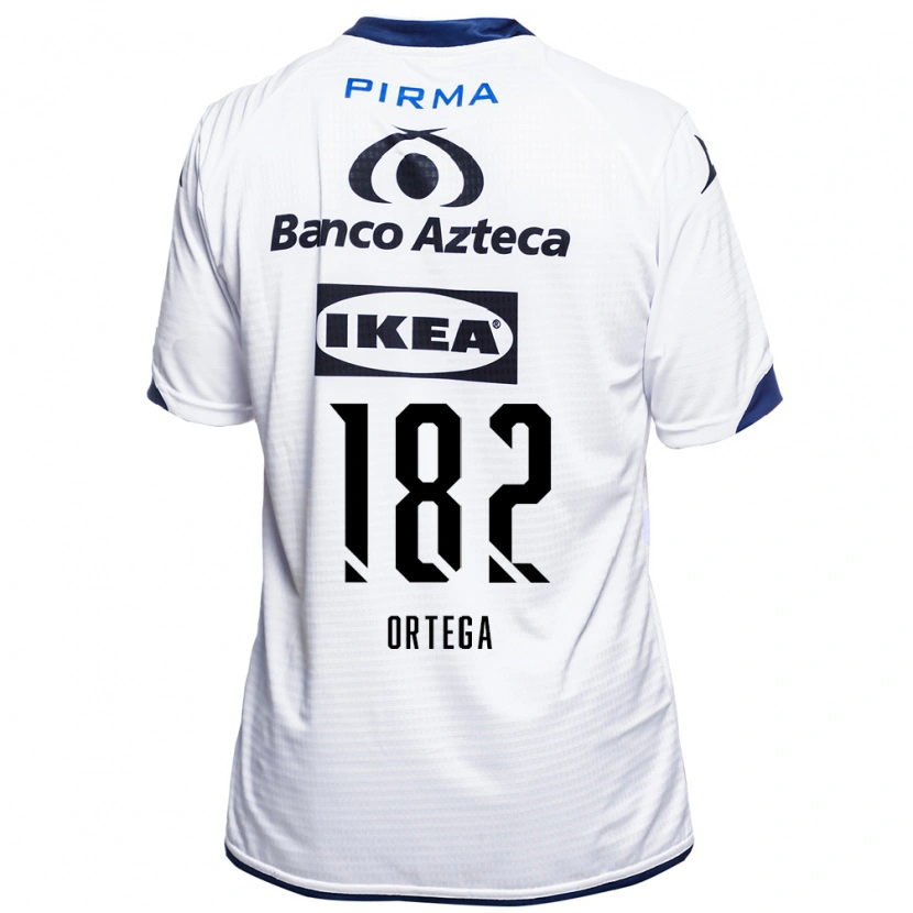 Danxen Donna Maglia Yael Ortega #182 Bianco Nero Blu Kit Gara Home 2026/27 Maglietta