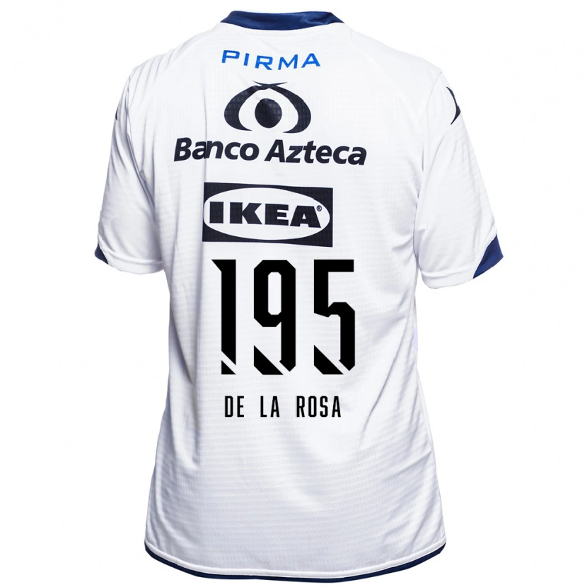 Danxen Donna Maglia Álvaro De La Rosa #195 Bianco Nero Blu Kit Gara Home 2026/27 Maglietta