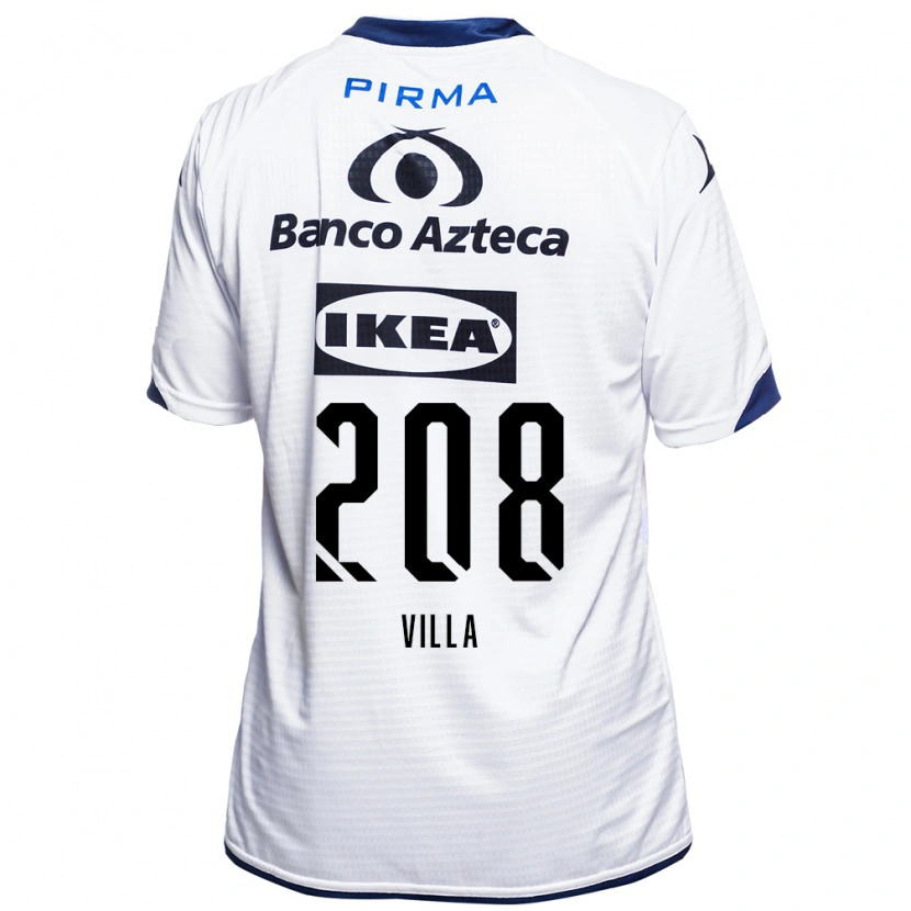Danxen Donna Maglia Patrick Villa #208 Bianco Nero Blu Kit Gara Home 2026/27 Maglietta