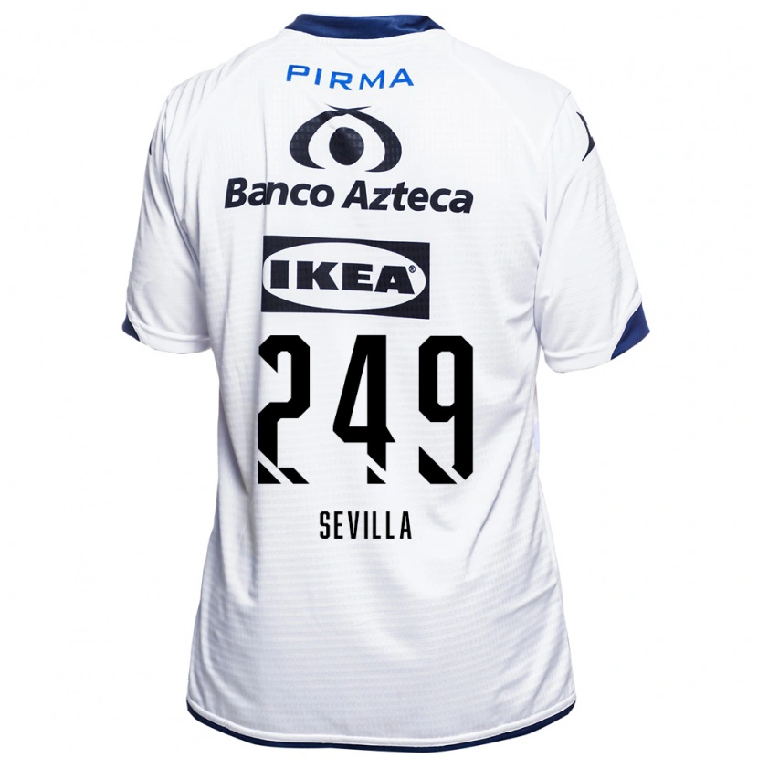 Danxen Donna Maglia Ángel Sevilla #249 Bianco Nero Blu Kit Gara Home 2026/27 Maglietta