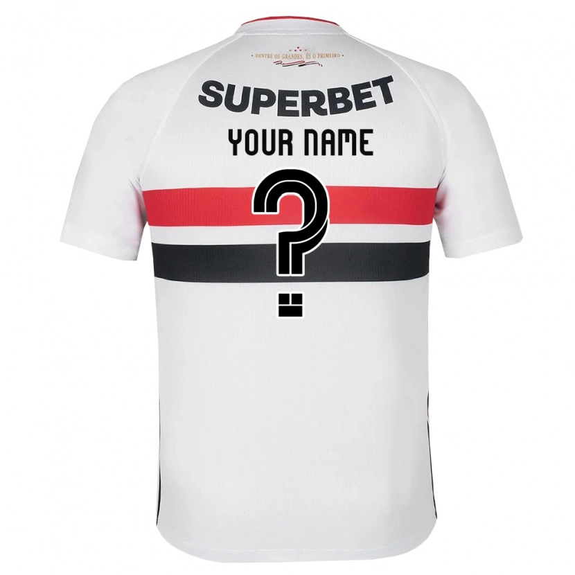Danxen Donna Maglia Il Tuo Nome #0 Bianco Rosso Nero Kit Gara Home 2026/27 Maglietta