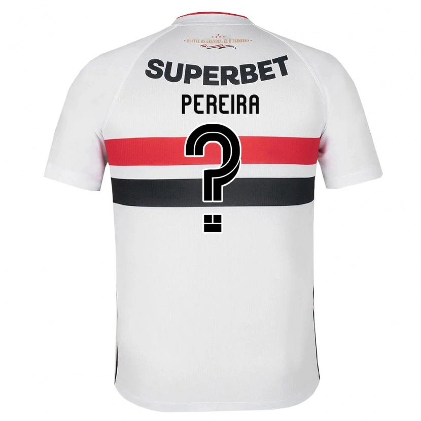 Danxen Donna Maglia Nicolas Pereira #0 Bianco Rosso Nero Kit Gara Home 2026/27 Maglietta