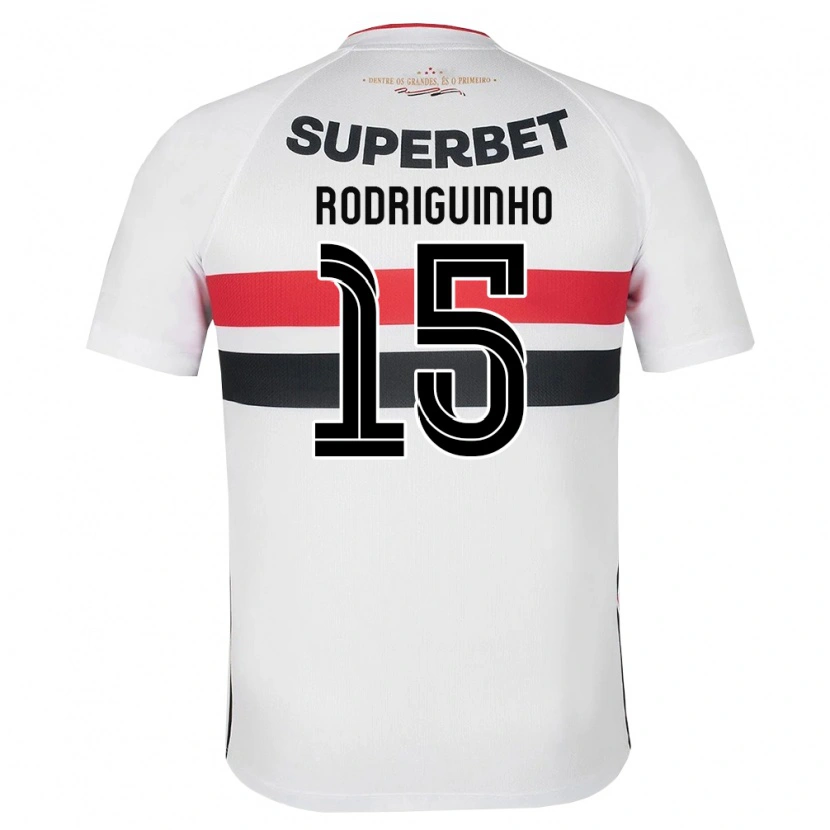 Danxen Donna Maglia Rodriguinho #15 Bianco Rosso Nero Kit Gara Home 2026/27 Maglietta