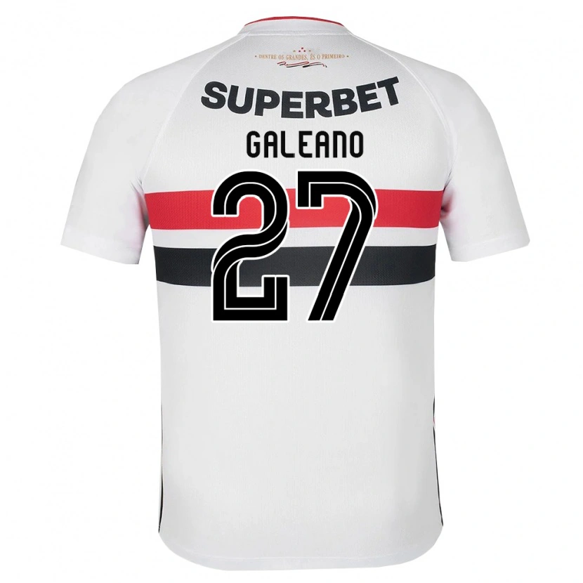 Danxen Donna Maglia Antonio Galeano #27 Bianco Rosso Nero Kit Gara Home 2026/27 Maglietta