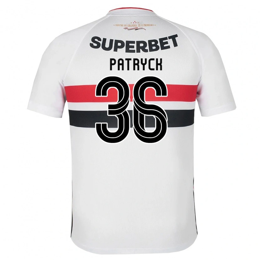 Danxen Donna Maglia Patryck #36 Bianco Rosso Nero Kit Gara Home 2026/27 Maglietta