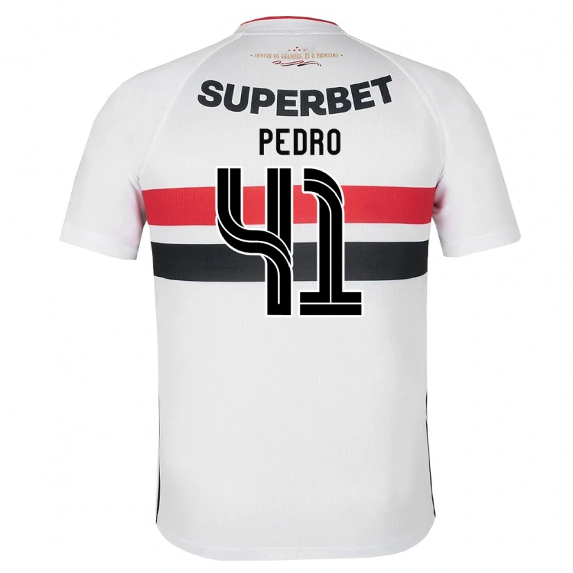 Danxen Donna Maglia João Pedro #41 Bianco Rosso Nero Kit Gara Home 2026/27 Maglietta