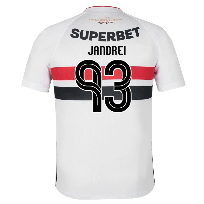 Danxen Donna Maglia Jandrei #93 Bianco Rosso Nero Kit Gara Home 2026/27 Maglietta