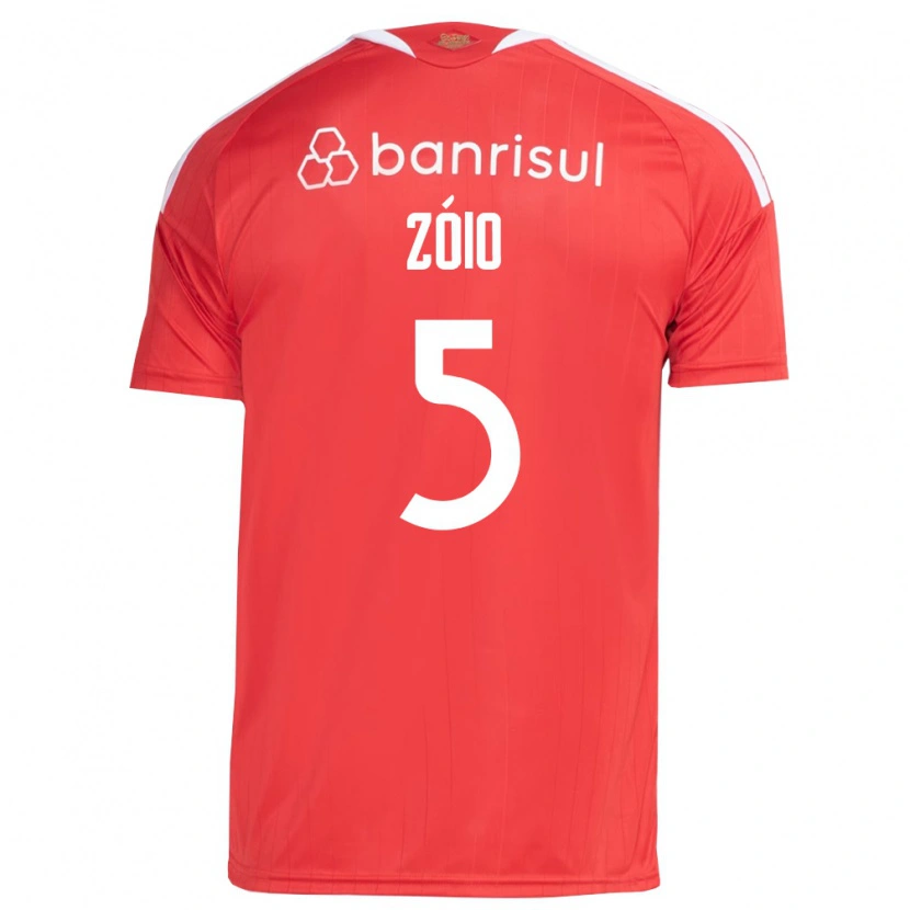 Danxen Donna Maglia Zóio #5 Rosso Bianco Kit Gara Home 2026/27 Maglietta