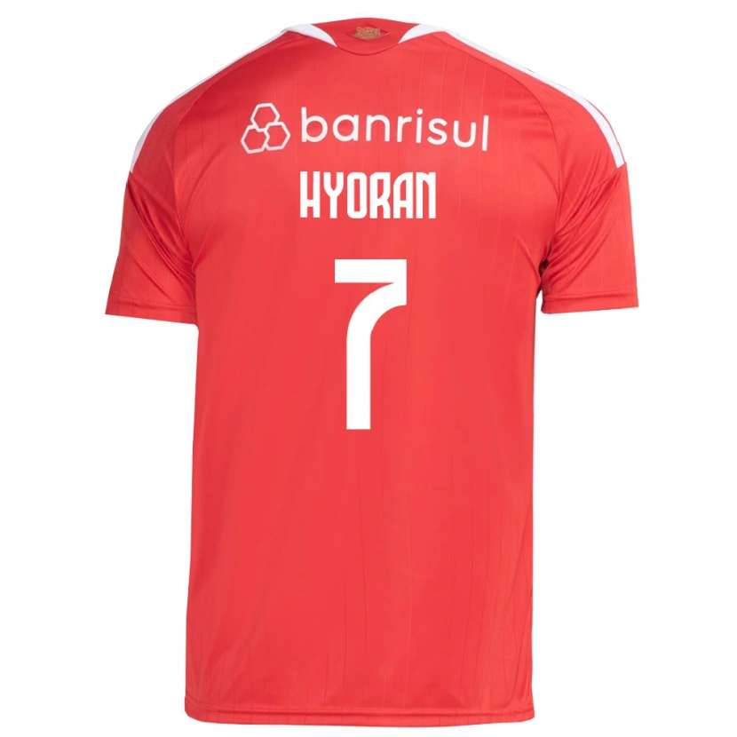 Danxen Donna Maglia Hyoran #7 Rosso Bianco Kit Gara Home 2026/27 Maglietta
