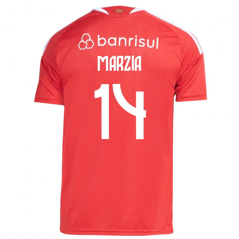 Danxen Donna Maglia Marzia #14 Rosso Bianco Kit Gara Home 2026/27 Maglietta