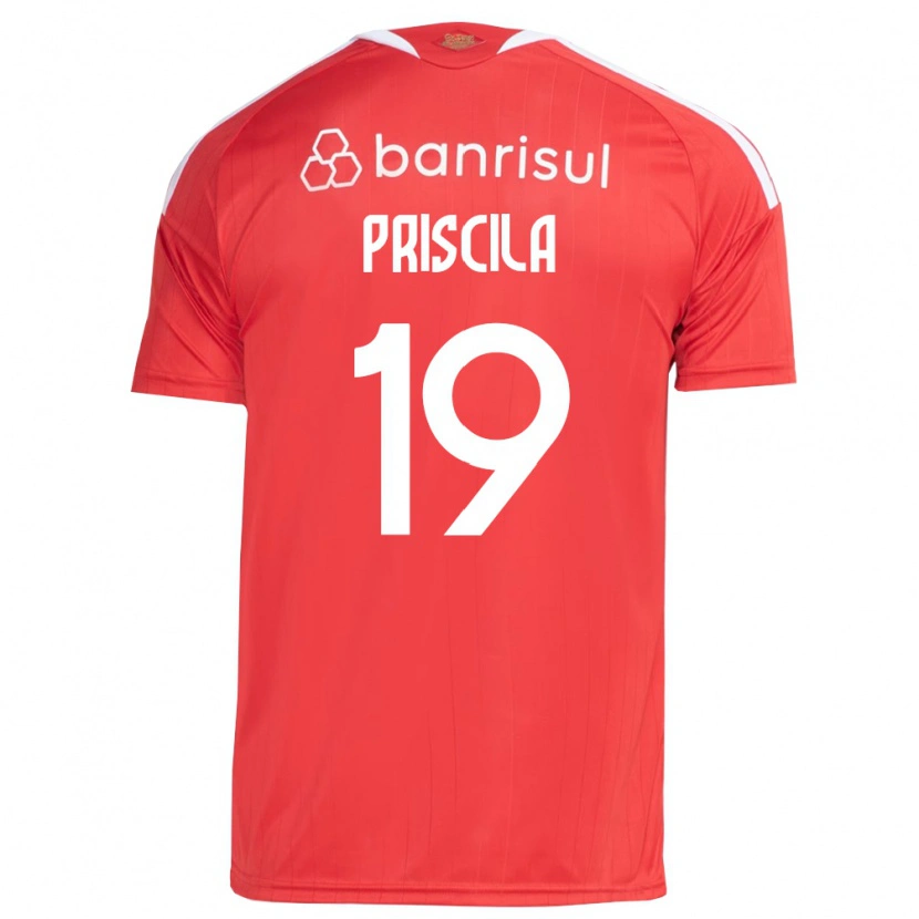 Danxen Donna Maglia Priscila #19 Rosso Bianco Kit Gara Home 2026/27 Maglietta