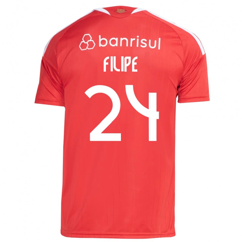 Danxen Donna Maglia Filipe Sírio #24 Rosso Bianco Kit Gara Home 2026/27 Maglietta