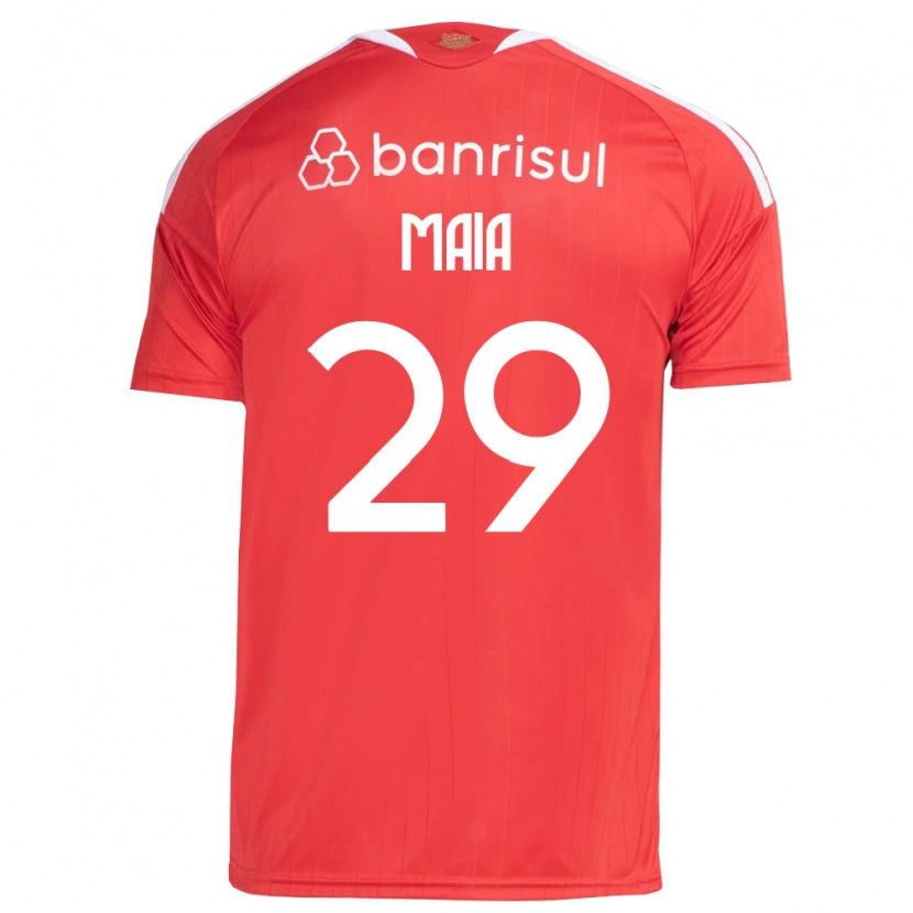 Danxen Donna Maglia Thiago Maia #29 Rosso Bianco Kit Gara Home 2026/27 Maglietta