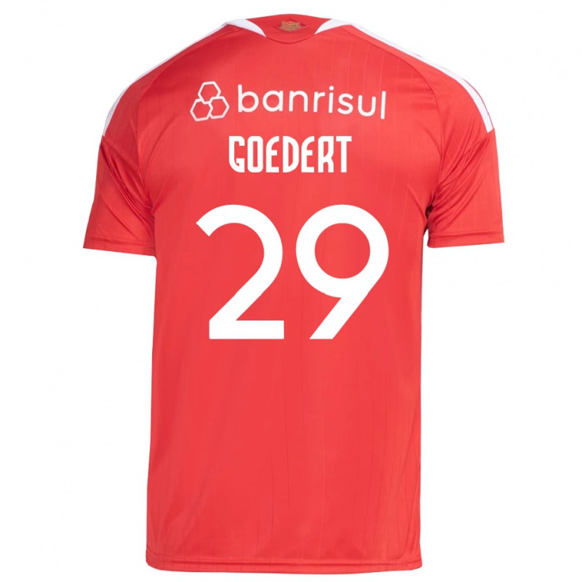 Danxen Donna Maglia Alice Goedert #29 Rosso Bianco Kit Gara Home 2026/27 Maglietta