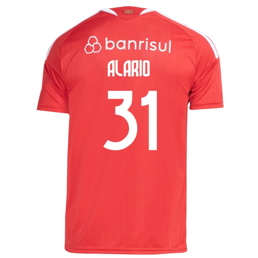 Danxen Donna Maglia Lucas Alario #31 Rosso Bianco Kit Gara Home 2026/27 Maglietta