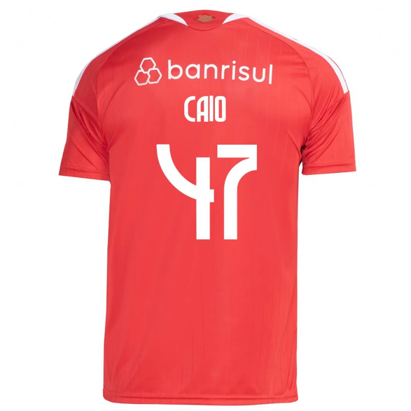 Danxen Donna Maglia Caio Vidal #47 Rosso Bianco Kit Gara Home 2026/27 Maglietta