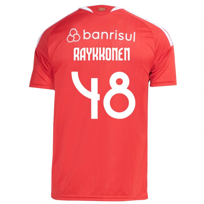 Danxen Donna Maglia Raykkonen Pereira Soares #48 Rosso Bianco Kit Gara Home 2026/27 Maglietta