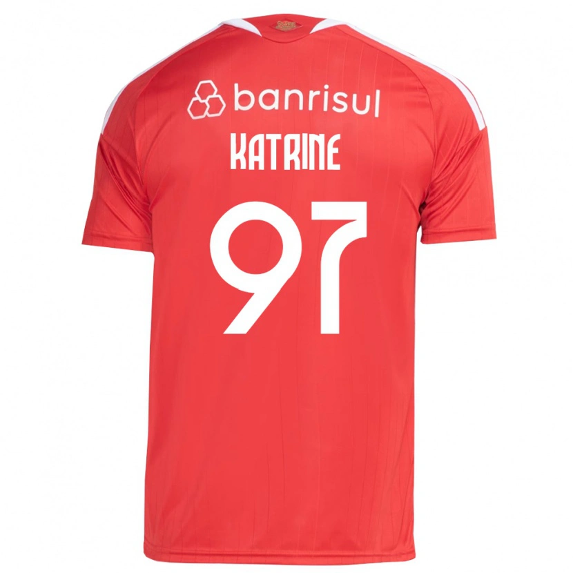 Danxen Donna Maglia Katrine #97 Rosso Bianco Kit Gara Home 2026/27 Maglietta