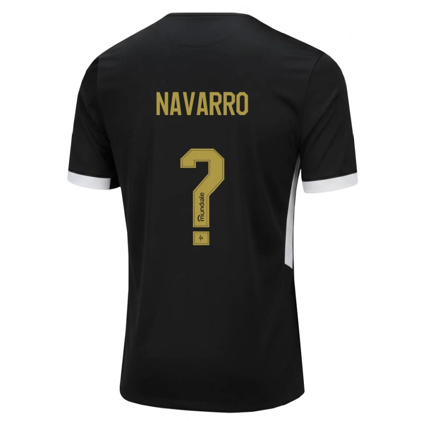 Danxen Donna Maglia Matheus Navarro #0 Nero Bianco Giallo Kit Gara Home 2026/27 Maglietta