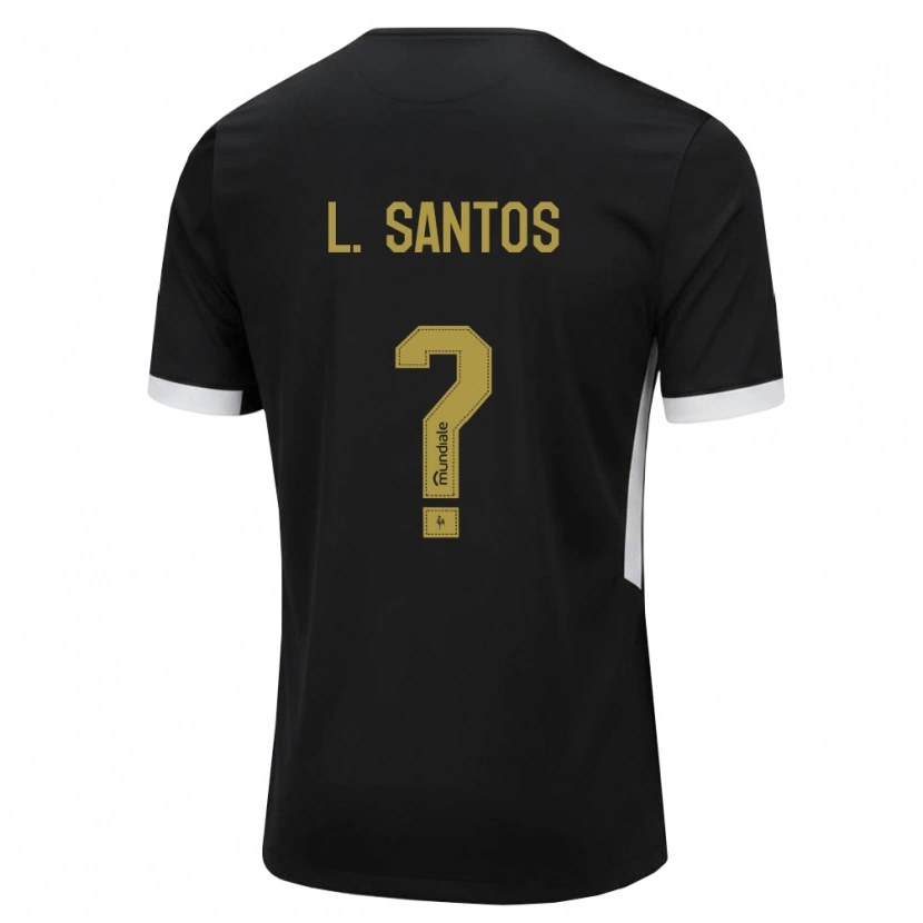 Danxen Donna Maglia Leo Santos #0 Nero Bianco Giallo Kit Gara Home 2026/27 Maglietta