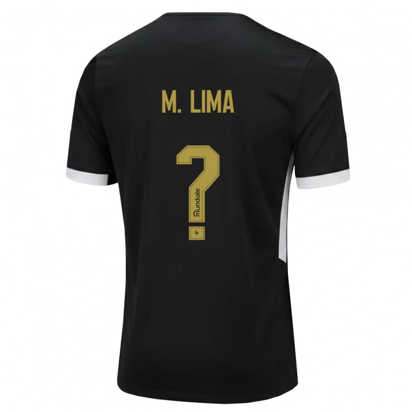 Danxen Donna Maglia Matheus Lima #0 Nero Bianco Giallo Kit Gara Home 2026/27 Maglietta