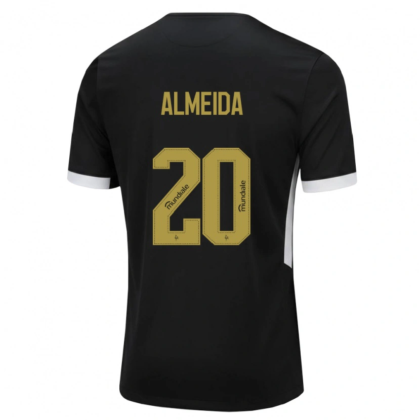 Danxen Donna Maglia Vinicius Almeida #20 Nero Bianco Giallo Kit Gara Home 2026/27 Maglietta