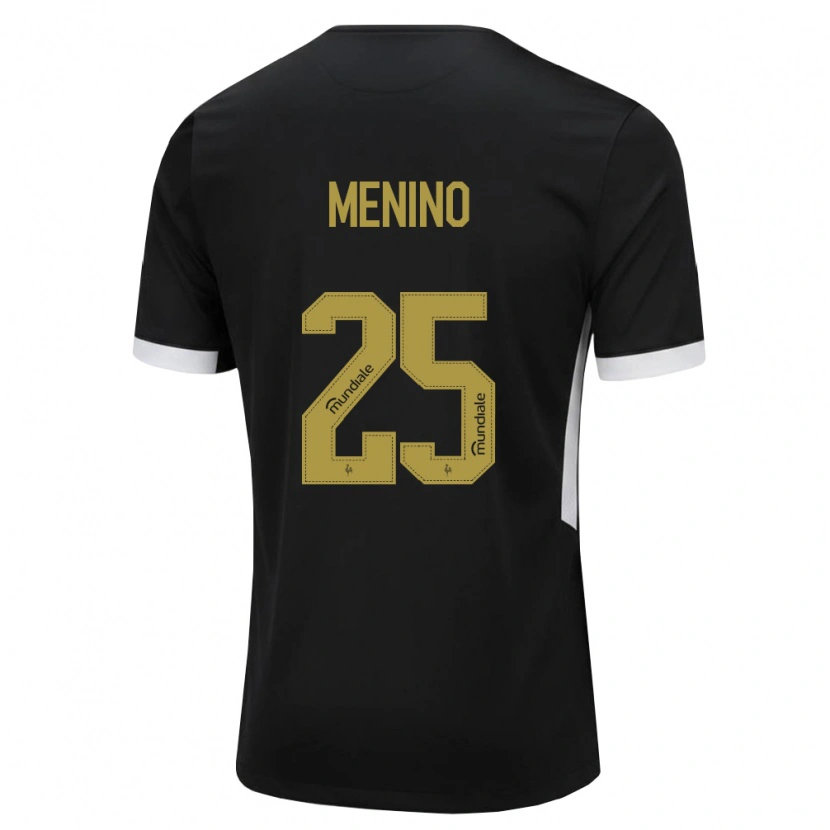 Danxen Donna Maglia Gabriel Menino #25 Nero Bianco Giallo Kit Gara Home 2026/27 Maglietta