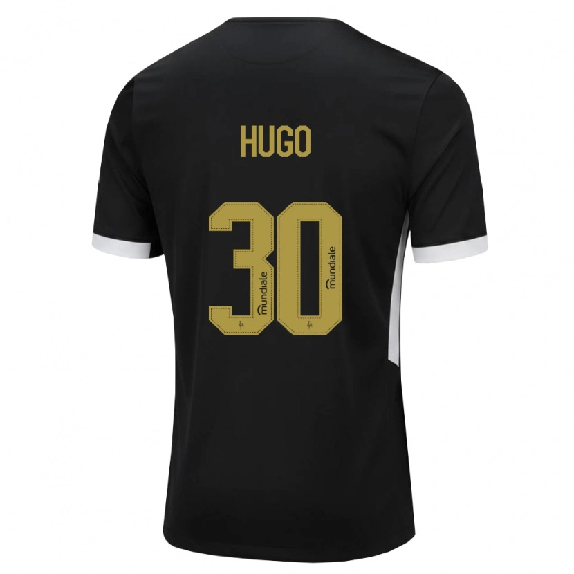 Danxen Donna Maglia Victor Hugo #30 Nero Bianco Giallo Kit Gara Home 2026/27 Maglietta