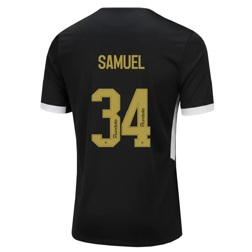 Danxen Donna Maglia Samuel Lima Barros #34 Nero Bianco Giallo Kit Gara Home 2026/27 Maglietta