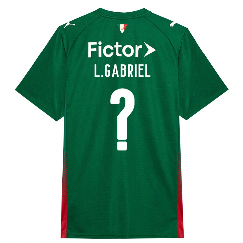Danxen Donna Maglia Lucas Gabriel #0 Verde Rosso Bianco Kit Gara Home 2026/27 Maglietta