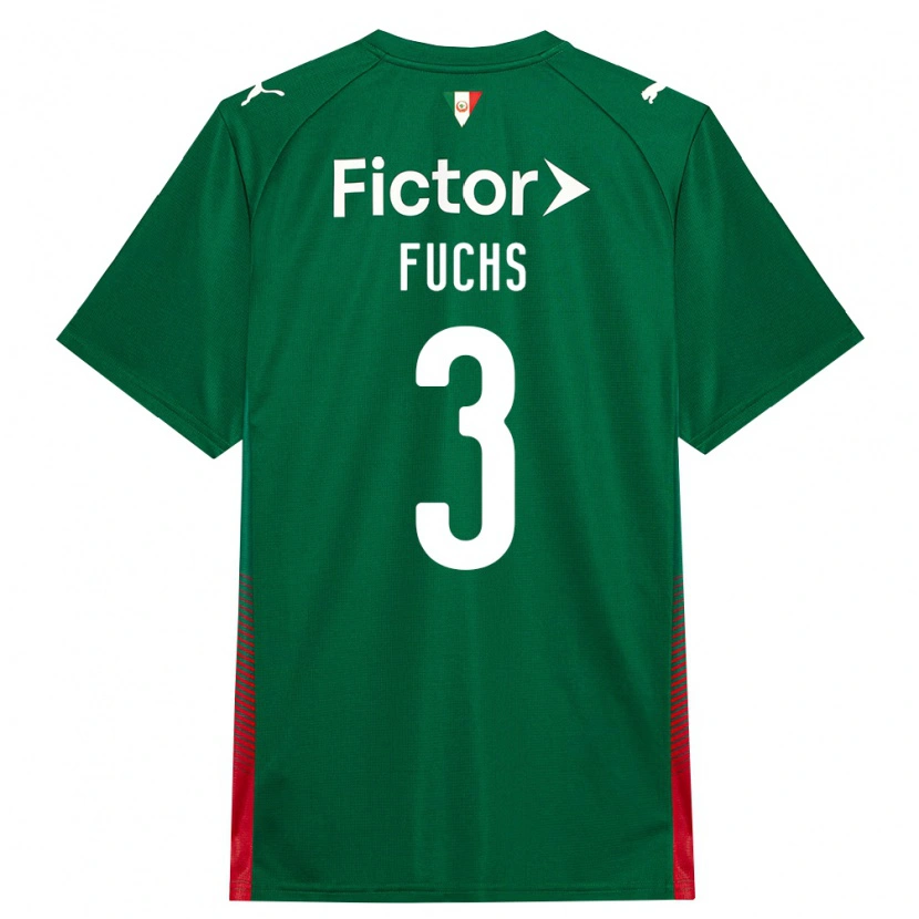 Danxen Donna Maglia Bruno Fuchs #3 Verde Rosso Bianco Kit Gara Home 2026/27 Maglietta