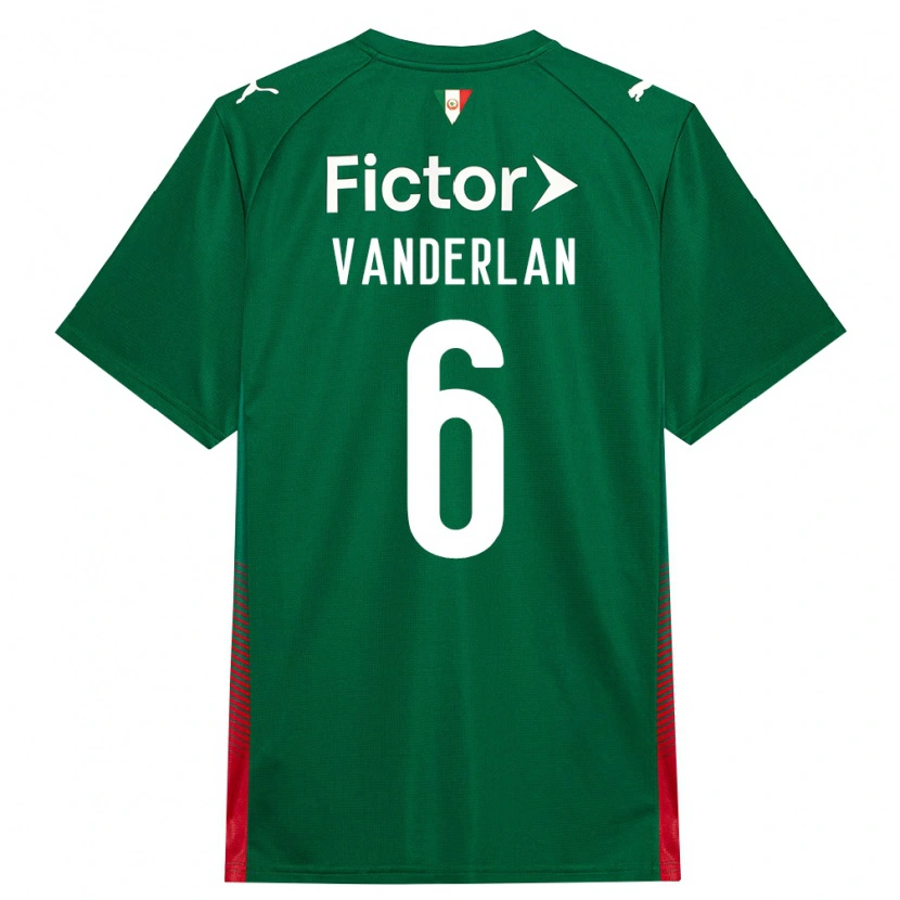 Danxen Donna Maglia Vanderlan #6 Verde Rosso Bianco Kit Gara Home 2026/27 Maglietta