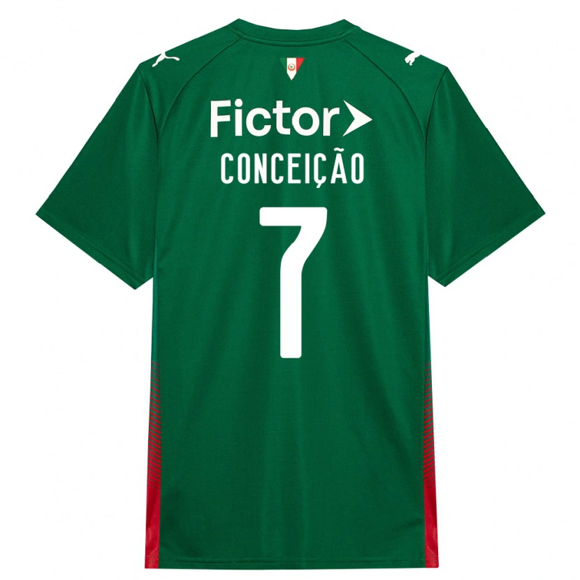 Danxen Donna Maglia Eduardo Conceição #7 Verde Rosso Bianco Kit Gara Home 2026/27 Maglietta