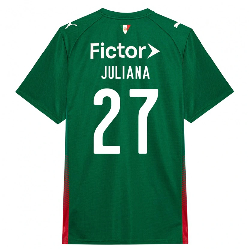 Danxen Donna Maglia Juliana #27 Verde Rosso Bianco Kit Gara Home 2026/27 Maglietta