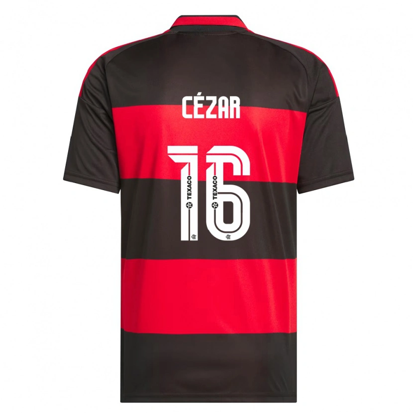 Danxen Donna Maglia Paulo Cézar #16 Rosso Nero Bianco Kit Gara Home 2026/27 Maglietta
