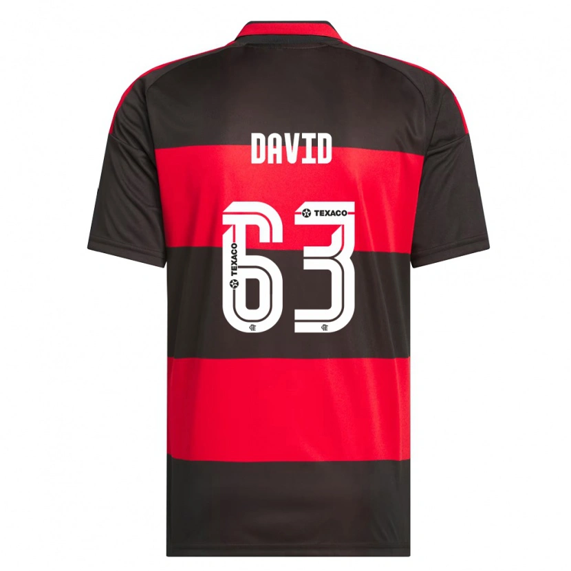 Danxen Donna Maglia David Viana De Oliveira #63 Rosso Nero Bianco Kit Gara Home 2026/27 Maglietta
