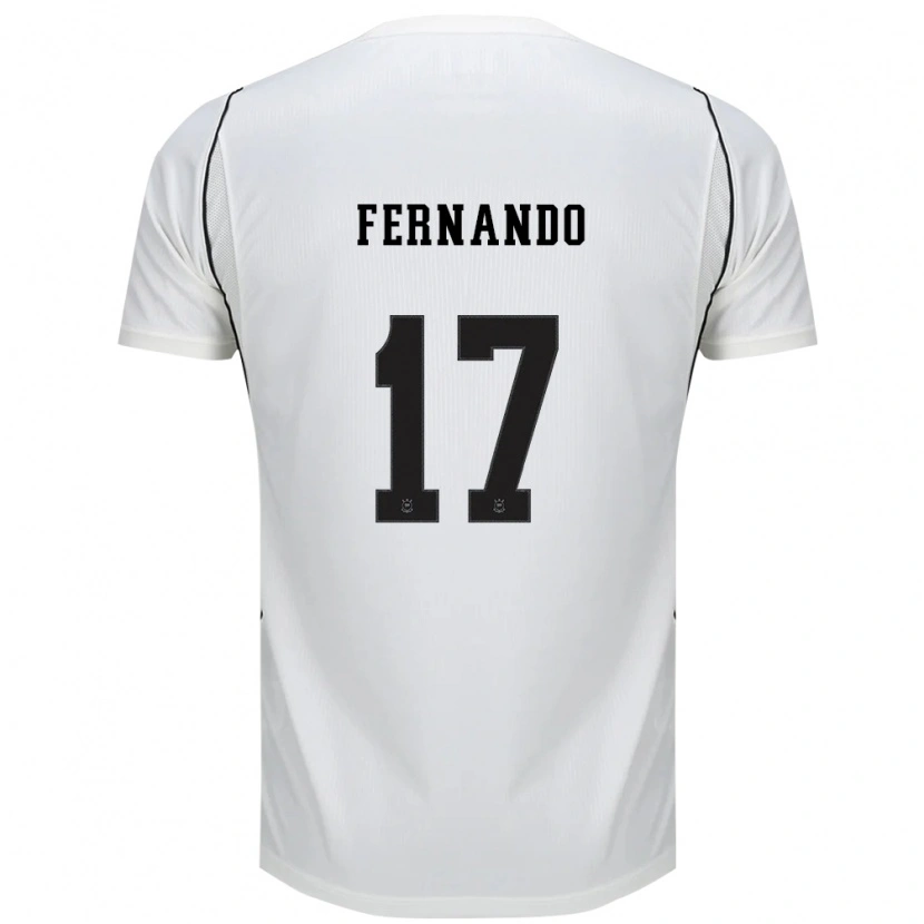 Danxen Donna Maglia Luiz Fernando #17 Bianco Nero Rosso Kit Gara Home 2026/27 Maglietta