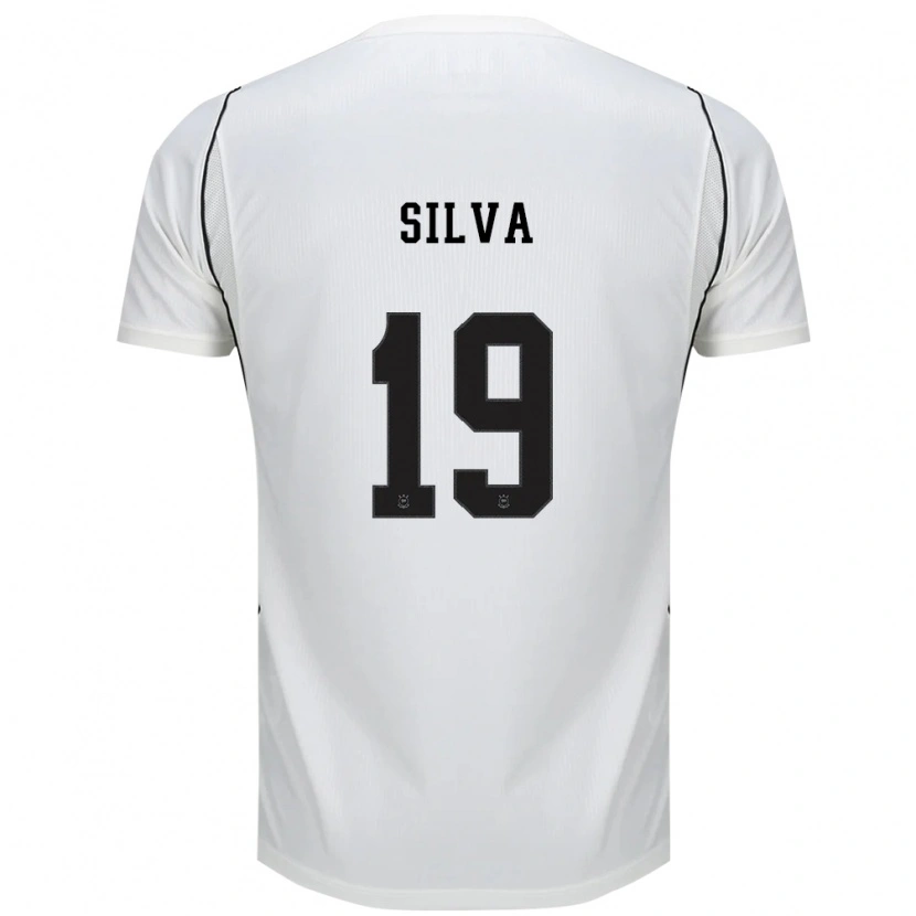 Danxen Donna Maglia Gustavo Silva #19 Bianco Nero Rosso Kit Gara Home 2026/27 Maglietta